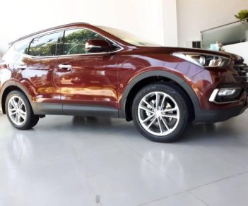 Hyundai Santa Fe 2018 - Cần bán xe Hyundai Santa Fe đời 2018, màu đỏ