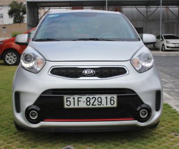 Kia Morning Si   2016 - Bán xe Kia Morning Si số sàn sản xuất năm 2016, màu bạc