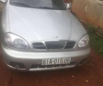 Daewoo Lanos 2002 - Cần bán xe Daewoo Lanos 2002, màu bạc