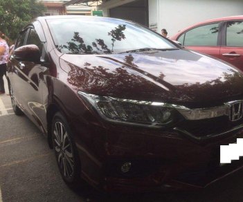 Honda City  Top 1.5 AT 2018 - Bán Honda City Top 1.5 AT sản xuất 03/2018 màu đỏ mận, biển Hà Nội