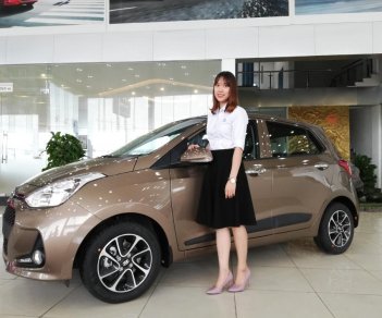 Hyundai Grand i10 1.2AT 2018 - Bán ô tô Hyundai Grand i10 số tự động sản xuất 2018, 395 triệu tại Hyundai Bắc Giang - 0983758701