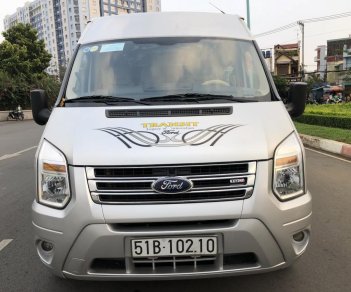 Ford Transit 2.5 MT 2014 - Bán Transit Luxury cuối 2014 loại cao cấp màu bạc, 16 chỗ. Xe nhà xài kĩ