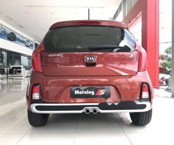 Kia Morning  S  2018 - Bán Kia Morning S năm sản xuất 2018, màu cam đất, giá 393tr