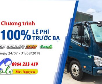 Thaco OLLIN   2018 - Xe Thaco Ollin 350Euro 4-2.15/3.49 tấn- khuyến mãi 100% phí trước bạ