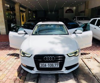 Audi A5 2.0TFSI Sportback 2013 - Xe Audi A5 2.0TFSI Sportback model 2014, bản Mỹ màu trắng nội thất kem giá tốt