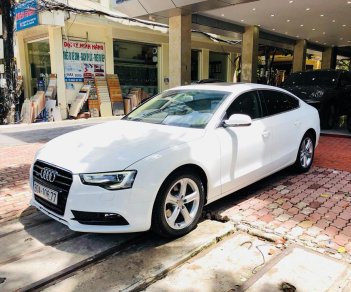 Audi A5 2.0TFSI Sportback 2013 - Xe Audi A5 2.0TFSI Sportback model 2014, bản Mỹ màu trắng nội thất kem giá tốt