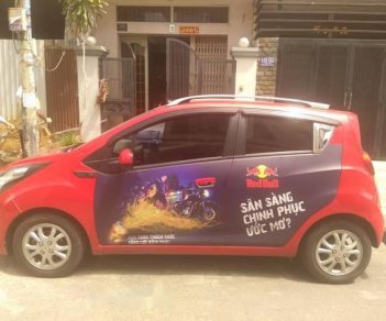 Chevrolet Spark  LTZ   2013 - Bán Spark LTZ 2013 màu đỏ, số tự động, DVD, ghế da, cam lùi