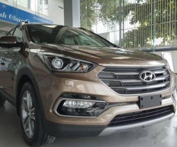 Hyundai Santa Fe   2018 - Bán Hyundai Santa Fe sản xuất 2018, màu nâu