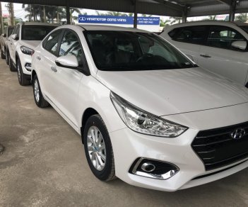 Hyundai Accent 1.4AT 2018 - Bán xe Hyundai Accent 1.4AT năm 2018, màu trắng, giao xe ngay, hỗ trợ sâu. Lh 0973.160.519