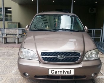 Kia Carnival   2.5 AT  2008 - Bán Kia Carnival 2.5 AT đời 2008, màu nâu