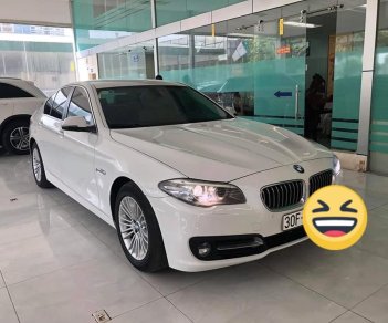 BMW 5 Series  520i  2015 - Bán xe BMW 5 Series 520i sx 2015, model 2016, màu trắng, nhập khẩu