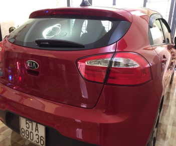 Kia Rio 1.4 A/T  2014 - Bán xe Kia Rio sản xuất 2014 màu đỏ, 465 triệu, nhập khẩu nguyên chiếc