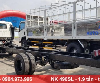 Xe tải 1,5 tấn - dưới 2,5 tấn 2018 - Bán Isuzu 1.9 tấn Vinh Phát NK490SL - xe tải thùng dài 6m