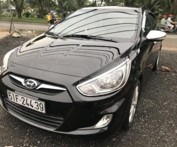 Hyundai Accent 1.4AT 2012 - Cần bán gấp Hyundai Accent 1.4 AT 2012 màu đen, giá tốt