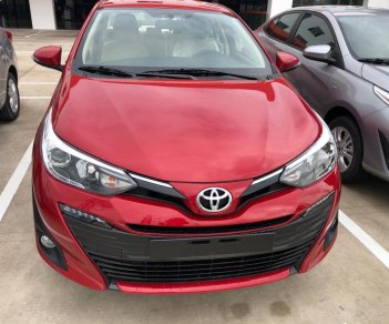 Toyota Vios 1.5G CVT 2018 - Bán Toyota Vios 1.5G CVT đời 2019, màu đỏ, giá chỉ 606 triệu