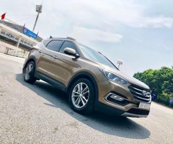 Hyundai Santa Fe     2016 - Bán Hyundai Santa Fe năm 2016, màu nâu