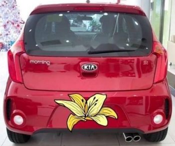 Kia Morning  Si 1.25AT 2017 - Cần bán gấp Kia Morning Si 1.25AT sản xuất năm 2017, màu đỏ chính chủ