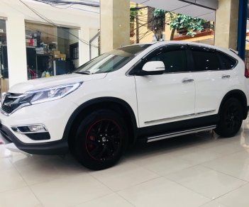 Honda CR V 2.0 AT 2015 - Bán Honda CR V 2.0 AT 2015, màu trắng nội thất kem cực mới