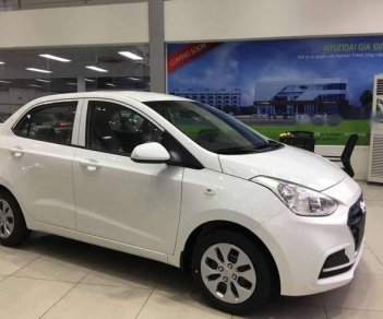 Hyundai Grand i10  1.2 MT Base 2018 - Bán Hyundai Grand i10 2018, màu trắng mới 100% giá tốt