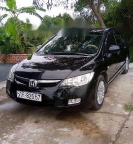 Honda Civic   2008 - Bán Honda Civic đời 2008, màu đen, 385 triệu