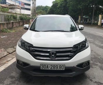 Honda CR V 2.4 at 2014 - Em bán xe Honda CR-V 2.4 AT sx 2014 màu trắng tư nhân chính chủ, xe sơn zin 95%, lốp 5 quả theo xe