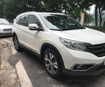 Honda CR V 2.4 at 2014 - Em bán xe Honda CR-V 2.4 AT sx 2014 màu trắng tư nhân chính chủ, xe sơn zin 95%, lốp 5 quả theo xe