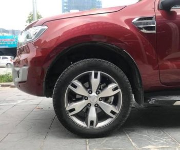 Ford Everest   Titanium 2.2L 4x2 AT   2016 - Bán Ford Everest Titanium 2.2AT Diesel 2016, lăn bánh 2 vạn 2 màu đỏ đô, cực đẹp