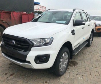 Ford Ranger Wildtrak 2.0 biturbo 2018 - Bán ô tô Ford Ranger Wildtrak 2.0 biturbo đời 2018, màu trắng, nhập khẩu nguyên chiếc, giá 925tr