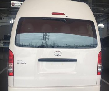 Toyota Hiace 3.0 MT 2018 - Bán xe Toyota Hiace 3.0 MT đời 2018, màu trắng, nhập khẩu Thái, hỗ trợ vay 90%. LH: 0912493498