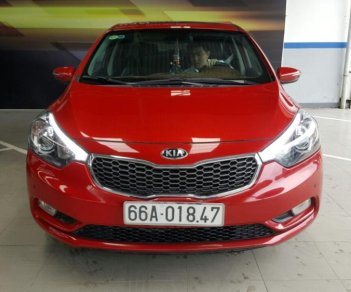 Kia K3 2.0AT 2013 - Bán Kia K3 2.0AT màu đỏ đô, sản xuất 2013 một đời chủ lăn bánh 58000km