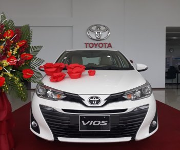 Toyota Vios G 2018 - Bán Toyota Vios 1.5G 2018, màu trắng, giá tốt, khuyến mại khủng