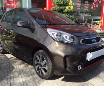 Kia Morning EXMT 2018 - Cần bán Kia Morning EXMT, đời 2018, màu nâu, hỗ trợ trả góp 90%