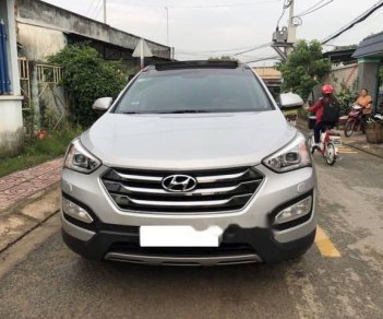 Hyundai Santa Fe  2.2 CRDI  2014 - Bán Hyundai Santa Fe 2.2 CRDI SX năm 2014, màu bạc, nhập khẩu Hàn Quốc