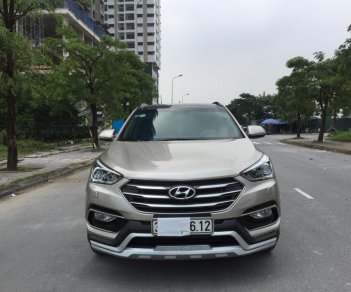 Hyundai Santa Fe 2.4 2018 - Bán Hyundai Santa Fe 2.4 đời 2018, màu vàng be, chính chủ