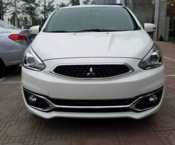 Mitsubishi Mirage   CVT   2018 - Bán ô tô Mitsubishi Mirage CVT sản xuất 2018, màu trắng, giá 450tr