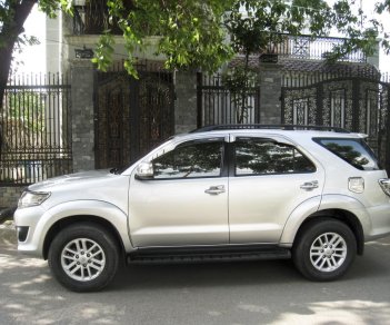 Toyota Fortuner V 2015 - Bán Toyota Fortuner V model 2015 màu bạc TPHCM