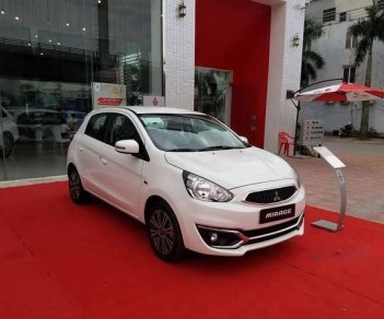 Mitsubishi Mirage   CVT   2018 - Bán ô tô Mitsubishi Mirage CVT sản xuất 2018, màu trắng, giá 450tr