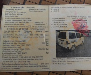 Suzuki Super Carry Van 1996 - Muốn nên đời xe nên bán gấp Suzuki Super Carry Van