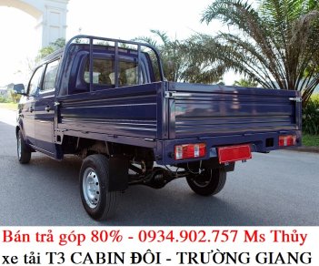 Xe tải 500kg - dưới 1 tấn 2018 - Giá xe tải T3 cabin đôi Trường - 660kg - bán xe tải trả góp chỉ với 50 triệu