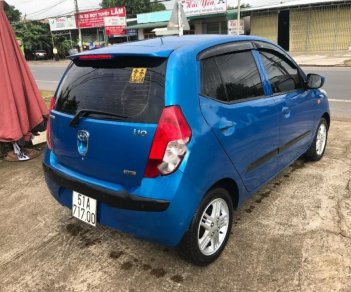 Hyundai i10 1.2 AT 2010 - Bán Hyundai i10 1.2 AT năm 2010, màu xanh lam, xe nhập  