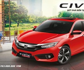 Honda Civic E 2018 - [Huế] Honda Civic 1.5 VTEC Turbo sản xuất 2018, nhập khẩu Thái Lan, hỗ trợ trả góp 80%, liên hệ: 08 9991 8881