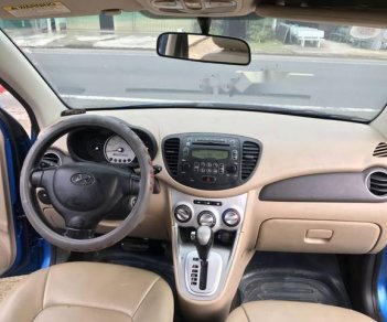 Hyundai i10   2010 - Cần bán Hyundai i10 sản xuất năm 2010, màu xanh lam, xe nhập số tự động, giá 279tr