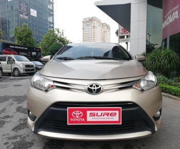 Toyota Vios E 2016 - Bán Toyota Vios E đời 2016, màu vàng cát