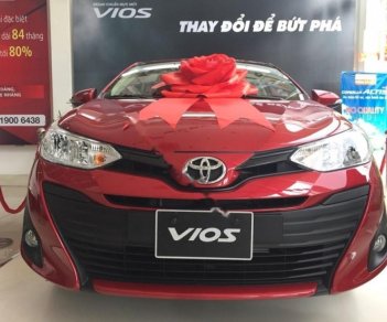 Toyota Vios 1.5E CVT 2018 - Cần bán xe Toyota Vios 1.5E CVT sản xuất 2018, màu đỏ
