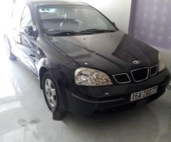 Daewoo Lacetti   2005 - Bán Daewoo Lacetti đời 2005, màu đen, xe đẹp