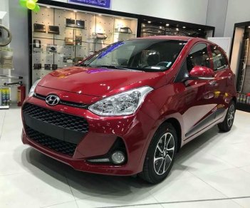 Hyundai Grand i10 1.2AT 2018 - Bán Hyundai I10 1.2AT 5 cửa đỏ có ESC, tặng ngay bảo hiểm vật chất trong tháng này