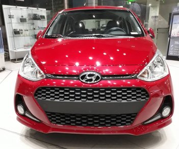 Hyundai Grand i10 1.2AT 2018 - Bán Hyundai I10 1.2AT 5 cửa đỏ có ESC, tặng ngay bảo hiểm vật chất trong tháng này