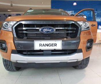 Ford Ranger WT 2.0 (hộp số 10 cấp) Bi-Turbo 4x4 2018 - Bán xe Ford Ranger 2.0 Bi-Turbo 4x4 2018, màu cam, xe nhập, giá chỉ 918 triệu