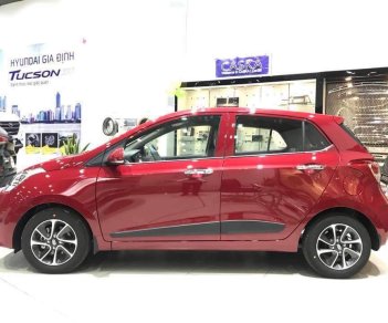 Hyundai Grand i10 1.2AT 2018 - Bán Hyundai I10 1.2AT 5 cửa đỏ có ESC, tặng ngay bảo hiểm vật chất trong tháng này