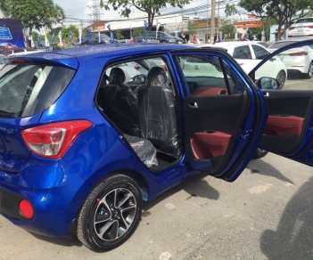 Hyundai Grand i10 1.2AT 2018 - Bán xe giao ngay, I10 1.2AT xanh dương 2018, bao đậu hồ sơ trả góp